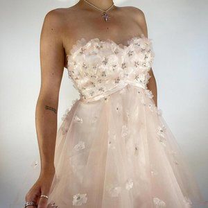 Blush Pink Cupcake Puff Dress